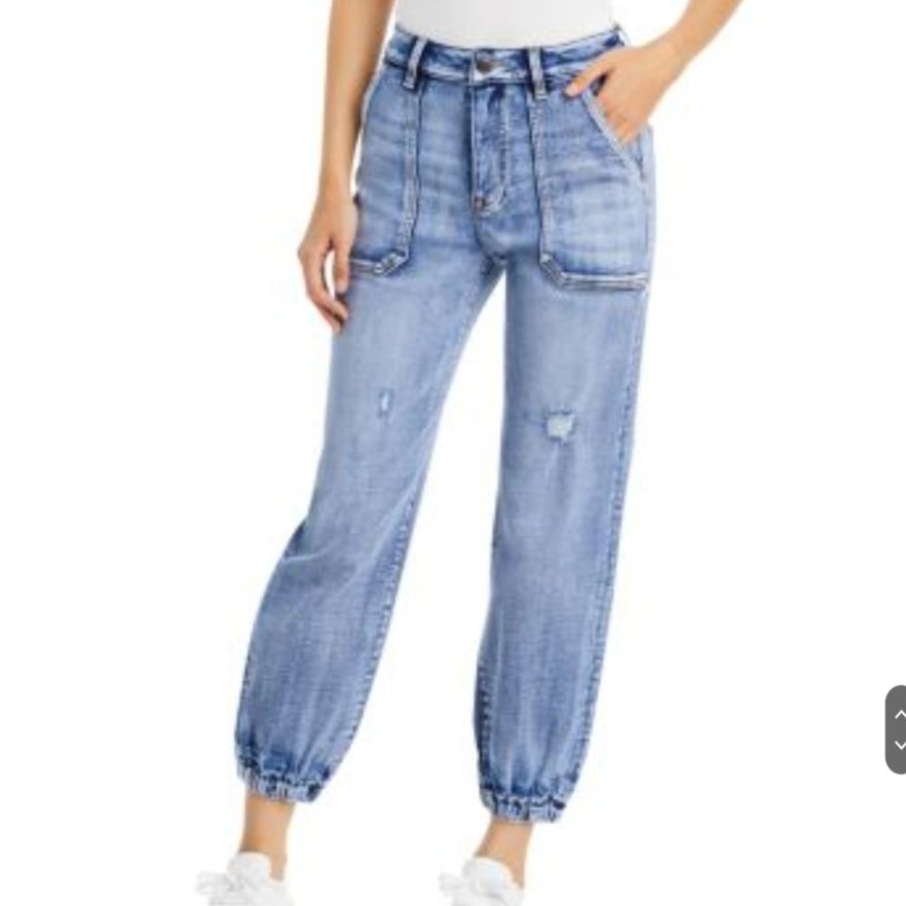 NWOT Bloomingdale's AQUA Brand Denim Jogger Jeans Straight Leg